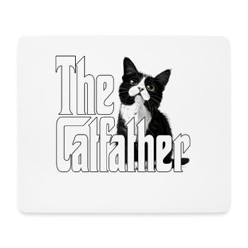 Chat Père Le Catfather Chat Fou Papa Papa - Tapis de souris (format paysage) - blanc - Devant