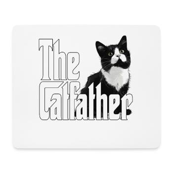 Chat Père Le Catfather Chat Fou Papa Papa - Tapis de souris (format paysage) - blanc - Devant