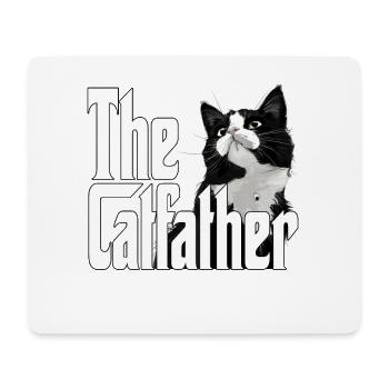 Chat Père Le Catfather Chat Fou Papa Papa - Tapis de souris (format paysage) - blanc - Devant