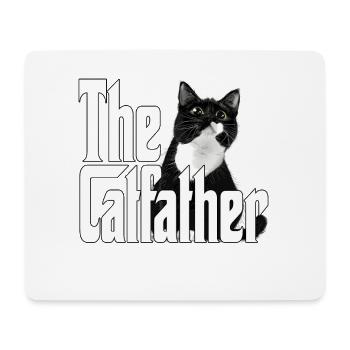 Chat Père Le Catfather Chat Fou Papa Papa - Tapis de souris (format paysage) - blanc - Devant