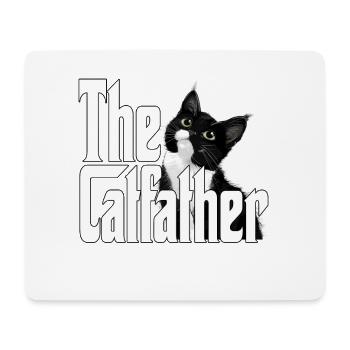 Chat Père Le Catfather Chat Fou Papa Papa - Tapis de souris (format paysage) - blanc - Devant