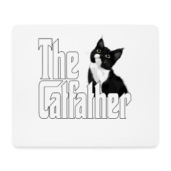 Chat Père Le Catfather Chat Fou Papa Papa - Tapis de souris (format paysage) - blanc - Devant