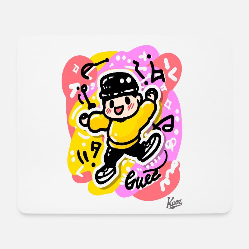 Kinder Bild Breakdancer Breakdance - Mousepad (Querformat) - Weiß