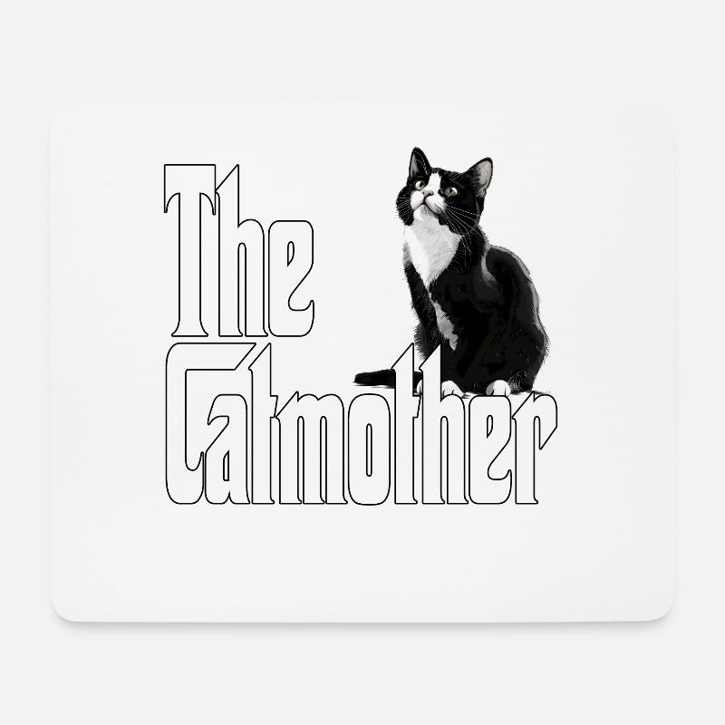 Katze Mutter The Catmother Crazy Cat Mom Mama - Mousepad (Querformat) - Weiß