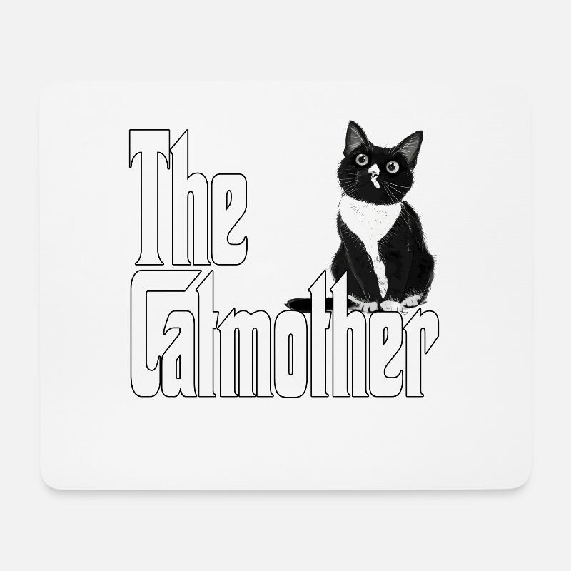 Katze Mutter The Catmother Crazy Cat Mom Mama - Mousepad (Querformat) - Weiß