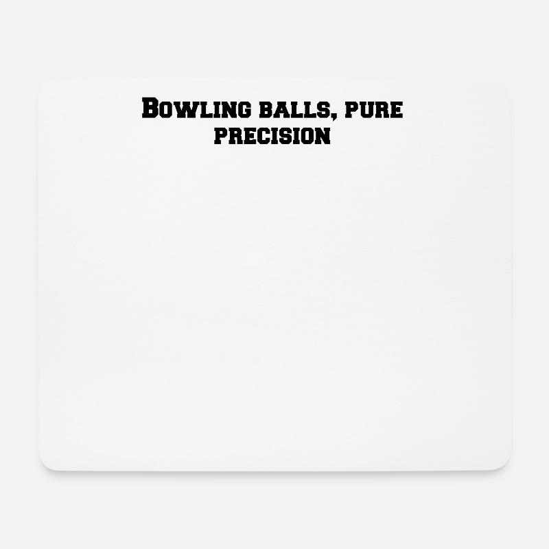 Bowling - Bowling balls, pure precision - Mouse Pad (horizontal) - white