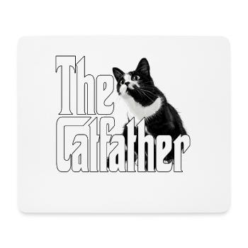 Cat Dad The Catfather Crazy Cat Father Kitty Daddy - Mousepad (Querformat) - Weiß - Vorne