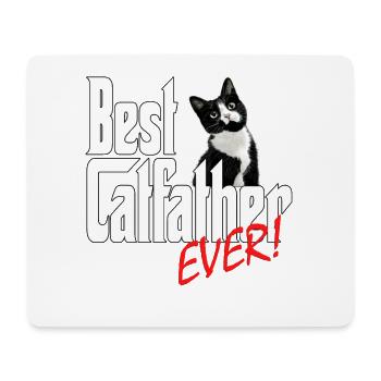 Chat Papa Meilleur Catfather Jamais Fou Chat Père Kitty - Tapis de souris (format paysage) - blanc - Devant
