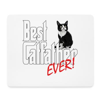 Chat Papa Meilleur Catfather Jamais Fou Chat Père Kitty - Tapis de souris (format paysage) - blanc - Devant