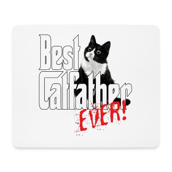 Chat Papa Meilleur Catfather Jamais Fou Chat Père Kitty - Tapis de souris (format paysage) - blanc - Devant
