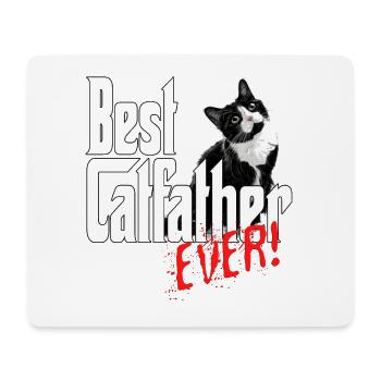 Chat Papa Meilleur Catfather Jamais Fou Chat Père Kitty - Tapis de souris (format paysage) - blanc - Devant