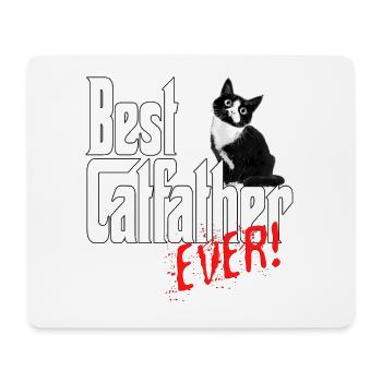 Chat Papa Meilleur Catfather Jamais Fou Chat Père Kitty - Tapis de souris (format paysage) - blanc - Devant