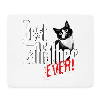 Chat Papa Meilleur Catfather Jamais Fou Chat Père Kitty - Tapis de souris (format paysage) - blanc - Devant