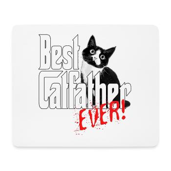 Chat Papa Meilleur Catfather Jamais Fou Chat Père Kitty - Tapis de souris (format paysage) - blanc - Devant