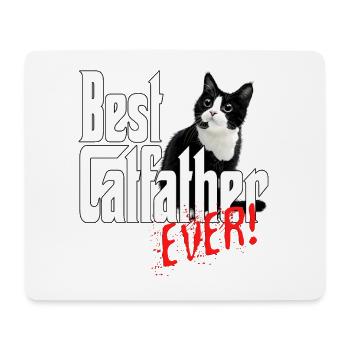 Chat Papa Meilleur Catfather Jamais Fou Chat Père Kitty - Tapis de souris (format paysage) - blanc - Devant