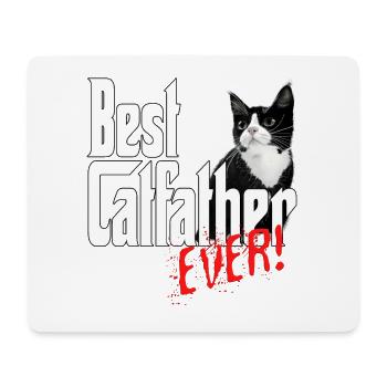 Chat Papa Meilleur Catfather Jamais Fou Chat Père Kitty - Tapis de souris (format paysage) - blanc - Devant