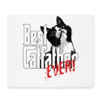 Chat Papa Meilleur Catfather Jamais Fou Chat Père Kitty - Tapis de souris (format paysage) - blanc - Devant