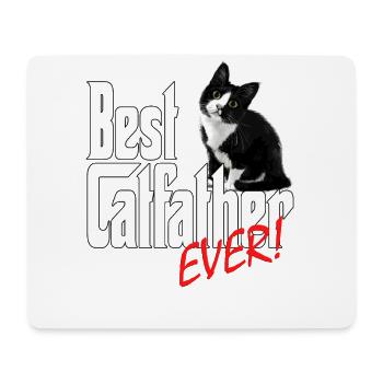 Chat Papa Meilleur Catfather Jamais Fou Chat Père Kitty - Tapis de souris (format paysage) - blanc - Devant