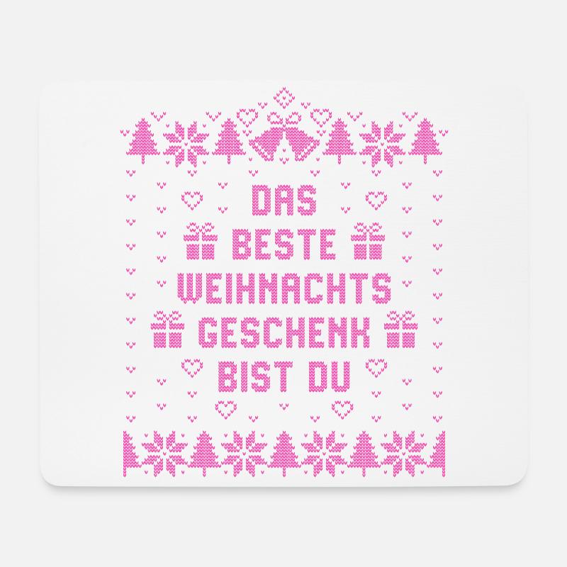 Das beste Weihnachtsgeschenk bist Du - Weihnachten - Mousepad (Querformat) - Weiß