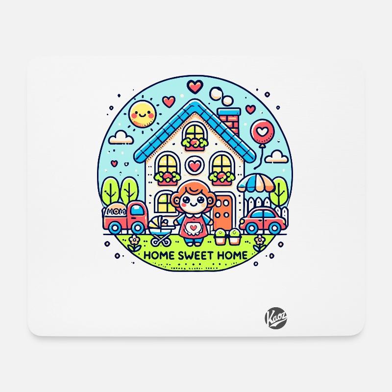 Home Sweet Home, Mama - Mousepad (Querformat) - Weiß