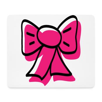 Pink ribbon - Mouse Pad (horizontal) - white - Front