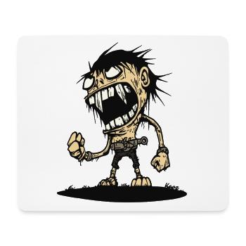 Hungry angry caveman - Mouse Pad (horizontal) - white - Front