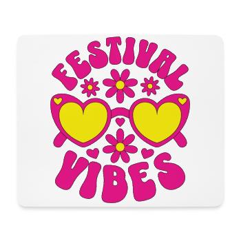 Festival Vibes - Mouse Pad (horizontal) - white - Front