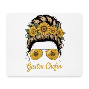 Garten Chefin Hobbygärtnerin Gärtnerei Sonnenblume - Mousepad (Querformat) - Weiß - Vorne