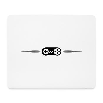 Gamepad Line Gamer - Tapis de souris (format paysage) - blanc - Devant