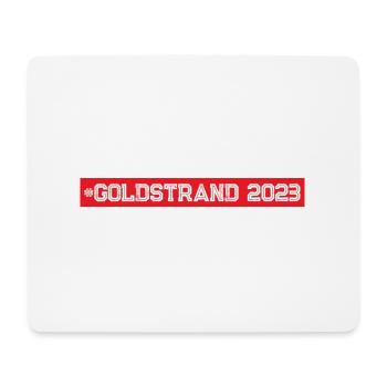 Goldstrand 2023 - Mousepad (Querformat) - Weiß - Vorne