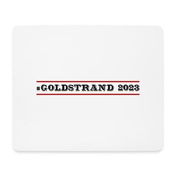 Goldstrand 2023 - Mousepad (Querformat) - Weiß - Vorne