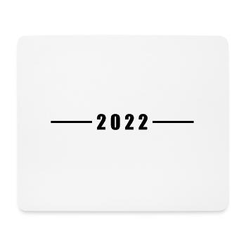 2022 linie - Mousepad (Querformat) - Weiß - Vorne