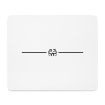 Water Rose Icon Line - Mouse Pad (horizontal) - white - Front