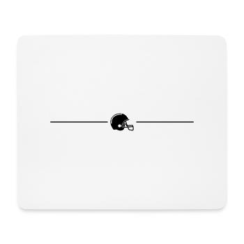 Icône de la ligne de football - Tapis de souris (format paysage) - blanc - Devant