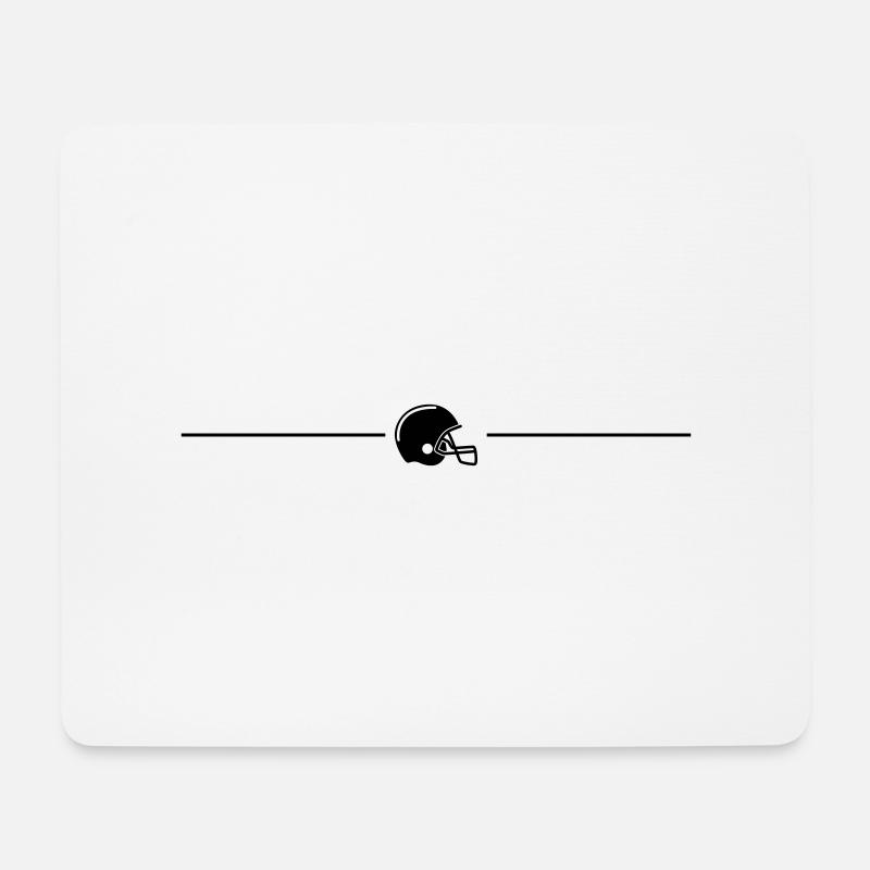Football Linie icon - Mousepad (Querformat) - Weiß
