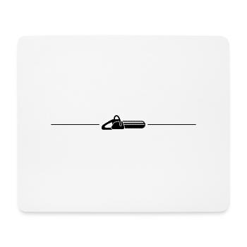 Ligne d’icônes de tronçonneuse - Tapis de souris (format paysage) - blanc - Devant