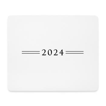 Ligne de l’année 2024 - Tapis de souris (format paysage) - blanc - Devant