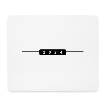 2024 Jahr - Mousepad (Querformat) - Weiß - Vorne