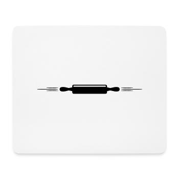 Kitchen roll rolling pin line - Mouse Pad (horizontal) - white - Front