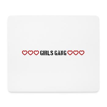 Girls Gang Girls Team Heart Love - Mouse Pad (horizontal) - white - Front