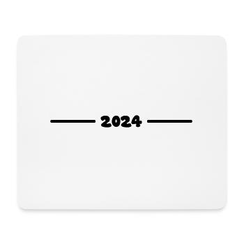 2024 Jahr - Mousepad (Querformat) - Weiß - Vorne