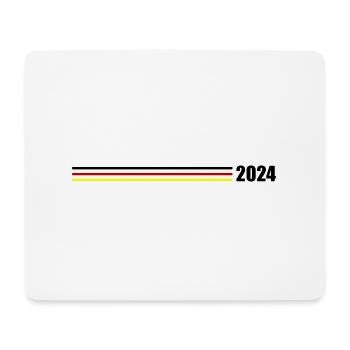 2024 Deutschland Fahne - Mousepad (Querformat) - Weiß - Vorne