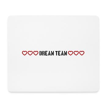 Dream Team Heart Love - Tapis de souris (format paysage) - blanc - Devant