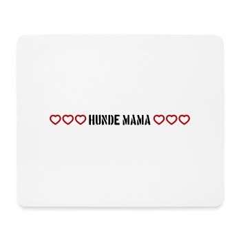 Chiens Maman Coeur - Tapis de souris (format paysage) - blanc - Devant