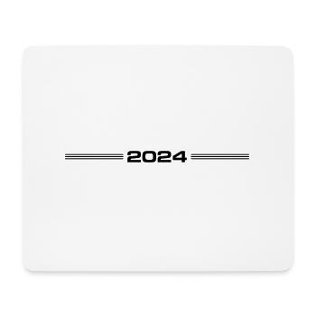 2024 Jahr - Mousepad (Querformat) - Weiß - Vorne
