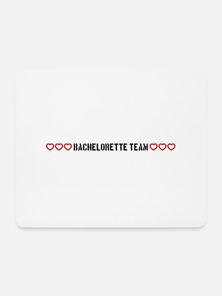 bachelorette team herzchen - Mousepad (Querformat) - Weiß