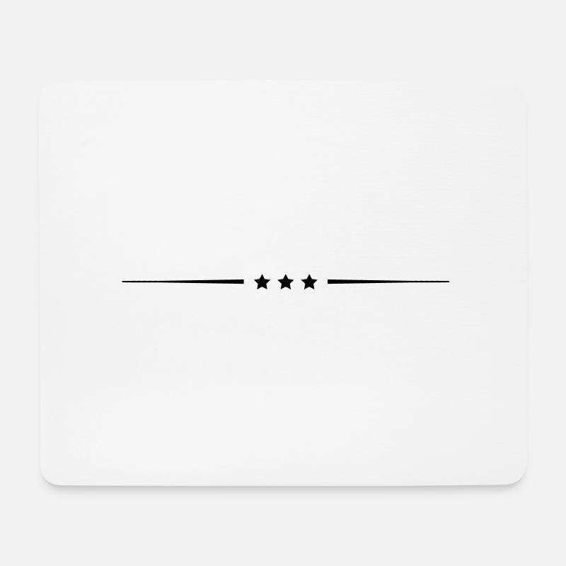 stern linie - Mousepad (Querformat) - Weiß