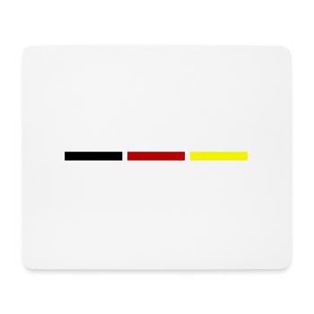 Symbole des couleurs de l’Allemagne - Tapis de souris (format paysage) - blanc - Devant