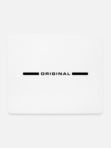Original Emblem - Mousepad (Querformat) - Weiß