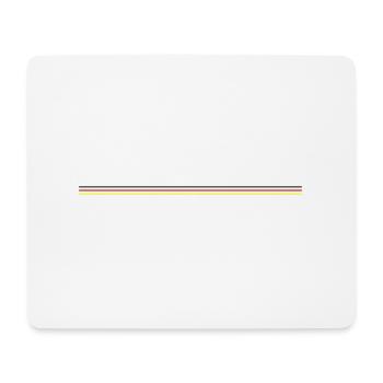 Germany flag line - Mouse Pad (horizontal) - white - Front